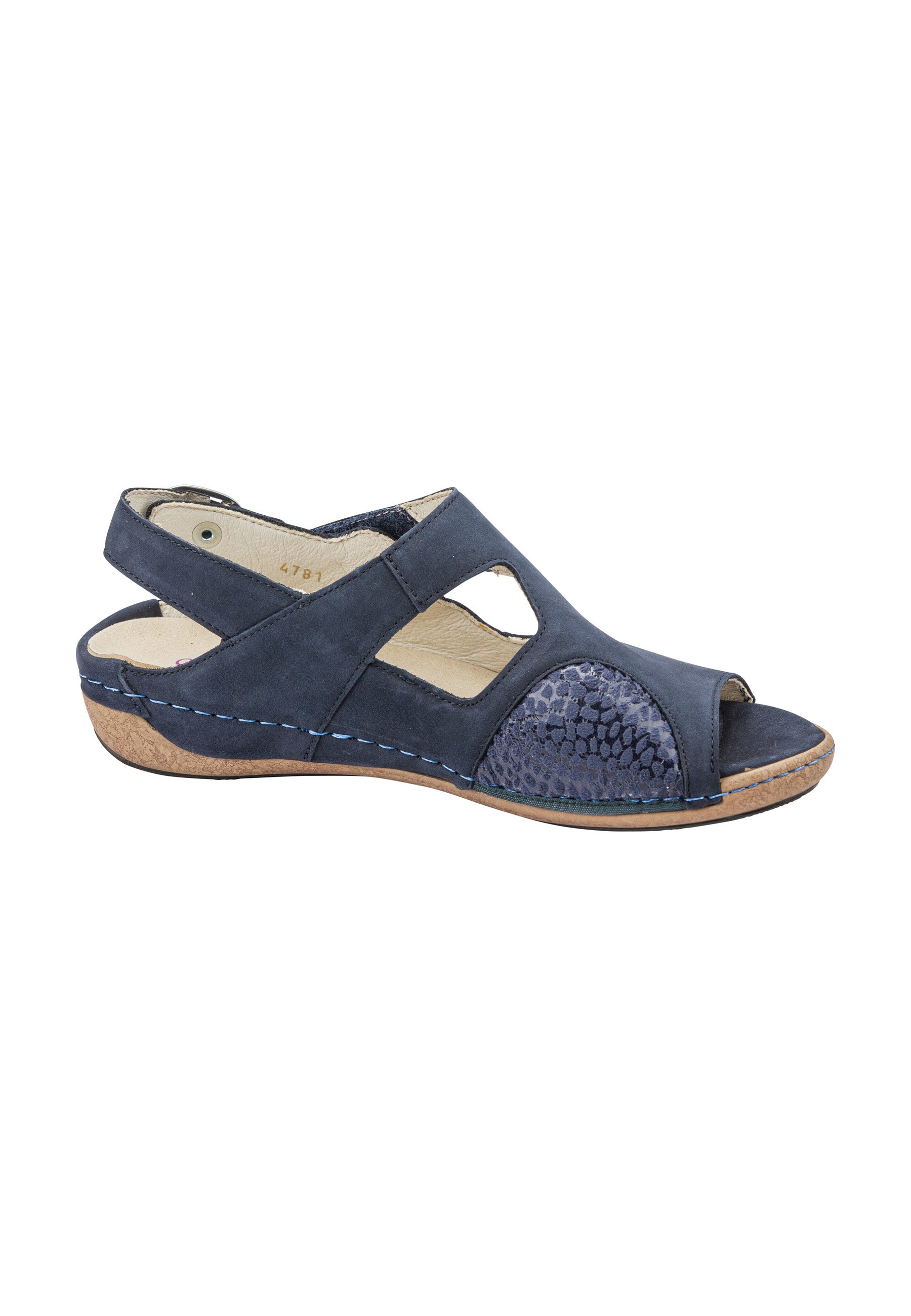 Damen Sandale Heliett Blau Weite H 342H01-203-217 - Ansicht 4