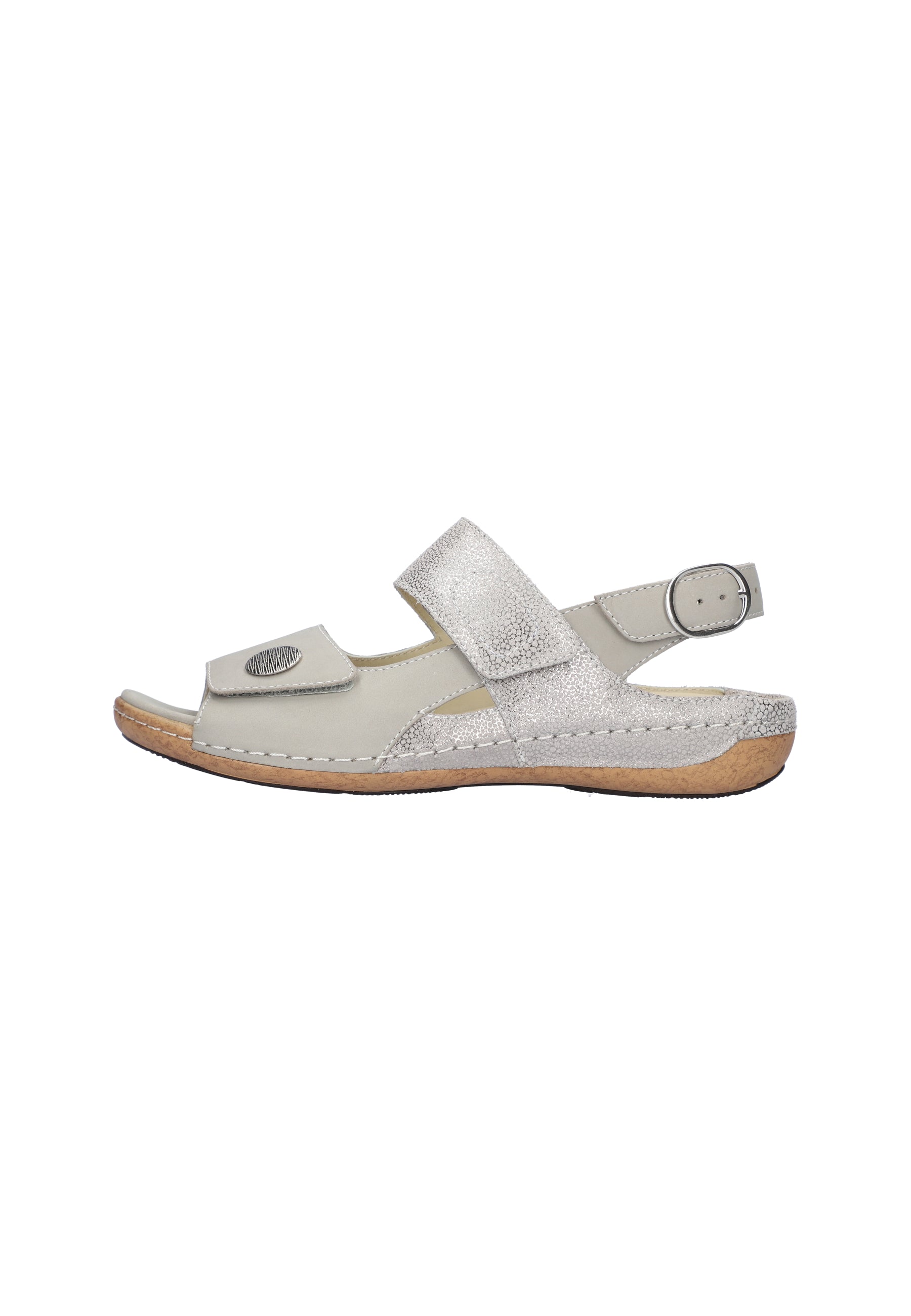 Damen Sandale Heliett Grau Weite H 342002-209-070